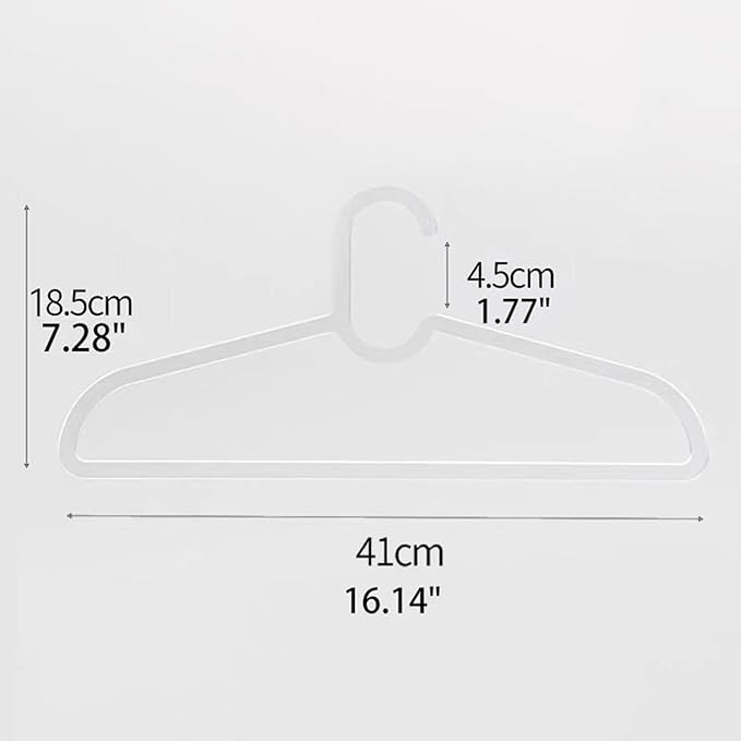 Clothes Hangers 30 Pack, Non-slip Short Neck Hanger - Image 5