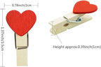 Red Heart Clothespins Mini Wooden Clothespins - Image 2
