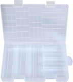 RUIAN Battery Storage Box for AA AAA Batteries, 100 Capacity Clear Plastic - Image 6