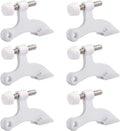 HOMOTEK 6 Pack Hinge Pin White Door Stopper, Adjustable Deluxe Heavy Duty Door by HOMOTEK