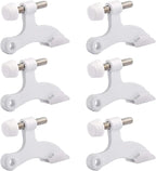 HOMOTEK 6 Pack Hinge Pin White Door Stopper, Adjustable Deluxe Heavy Duty Door by HOMOTEK