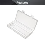 Fielect 8 x AA Battery Storage Case Holder Organizer Box Transparent - Image 3