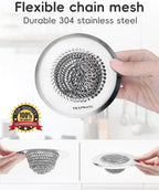TRAPMATE Kitchen Sink Drain Strainer & Sink Stopper, Revolutionary Stainless - Image 9
