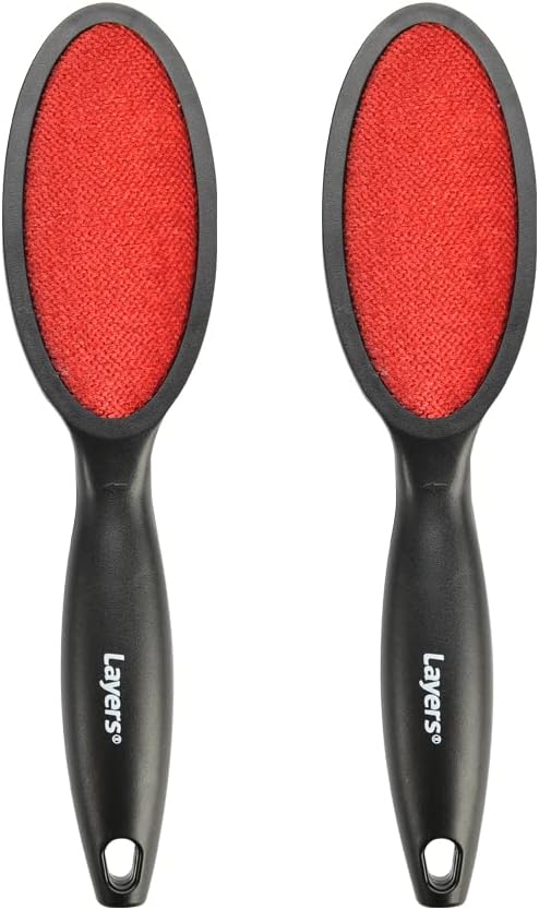 Layers 2 Pack Lint Remover 2 Sided Lint Brush, Magic Travel Brush, Clothes Lint by Layers