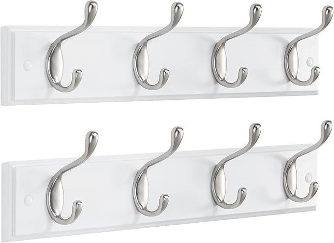 AMADA HOMEFURNISHING Coat Rack Wall Mount 2 Pack, Coat Hooks Wall Hooks Coat by AMADAHOMEFURNISHING