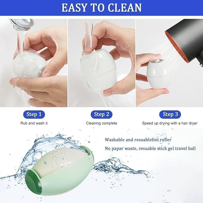 Washable Sticky Roller, Reusable Lint Rollers - Image 3
