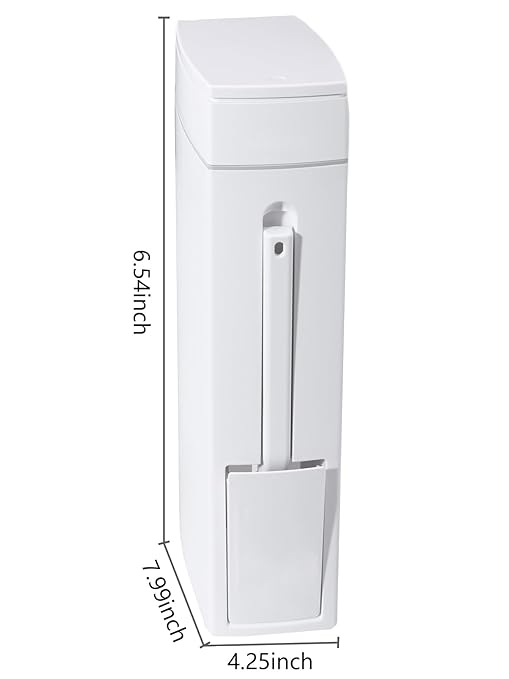 Slim Bathroom Trash Can, Bathroom Trash Can - Image 2