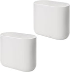 iDesign Small Slim Plastic Bathroom Trash Can, Garbage Can - Image 8