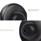 2 Pack Convex Wall Door Bumper Stop Black – 2-1/2” Outside Diameter Stainless - Image 3