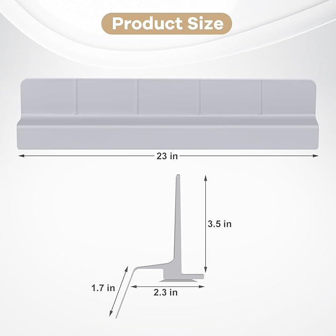 Sink Splash Guard with Suction Cups, Silicone Water Guard - Image 3