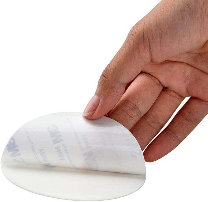 Door Knob Wall Shield, Large White Round Soft Door Stopper Wall Protector - Image 6