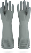 MAMISON Reusable Household Dishwashing Cleaning Rubber Gloves, Non-Slip Kitchen by DABOGOSA