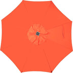Blissun 9 ft Solar Umbrella, 32 LED Lighted Patio Umbrella, Table Market Umbrella, Outdoor Umbrella for Garden, Deck, Backyard, Pool and Beach (Orange) - Image 3