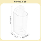 2 Pack Electric Toothbrush Holders, Self Adhesive Wall Mounted Clear Electric - Image 2