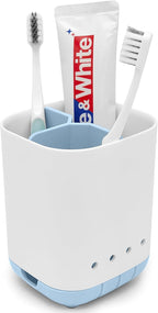 Toothbrush Holder for Bathroom, Plastic Detachable for Easy Cleaning by Scartink