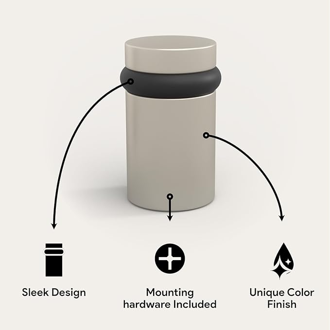 Mega Handles Floor Door Stopper, Quickly Installed Wall Protector, Wall - Image 3