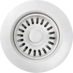 White Polymer Drain Kitchen Sink Drain Assembly by EADOT