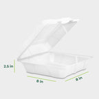 Freshware Compostable Clamshell Food Containers - Image 3