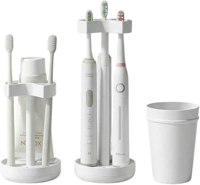 Cruise Toothbrush Holder for Bathroom Countertop – Fits Electric & Manual by sussiedaddy