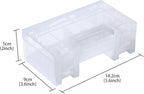 YXQ AA AAA Battery Storage Box Organizer Holder Portable Clear Plastic Case - Image 5