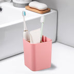 Bamboo Toothbrush Holder for Bathrooms, 3 Slots Toothbrush and Toothpaste - Image 2
