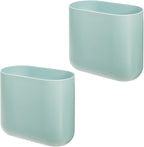 iDesign Small Slim Plastic Bathroom Trash Can, Garbage Can - Image 8