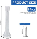 24 Pack Spring Door Stops 3 1/4 Inch Flexible Heavy Duty Spring Door Stopper - Image 2