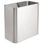 mDesign Small Metal 2.4 Gallon/9 Liter Trash Can Wastebasket Garbage Bin by mDesign