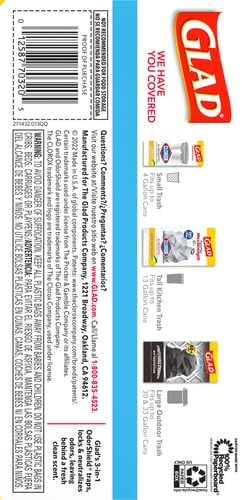 Glad ForceFlex MaxStrength Kitchen Trash Bags, 13 Gal, Fresh Clean Febreze - Image 17