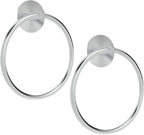 SetSail Adhesive Towel Holder for Bathroom Wall Brushed Nickel Hand Towel Ring by SetSail