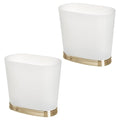 iDesign Slim Bathroom Trash Can, Small Plastic Garbage Can by iDesign