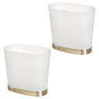 iDesign Slim Bathroom Trash Can, Small Plastic Garbage Can by iDesign
