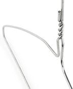 HANGERWORLD Silver Metal Wire Clothes Hangers 16inch 13 Gauge Clothes Garment - Image 3