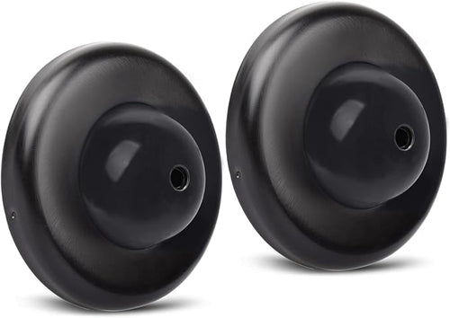 2 Pack Convex Wall Door Bumper Stop Black – 2-1/2” Outside Diameter Stainless by KOVOSCH