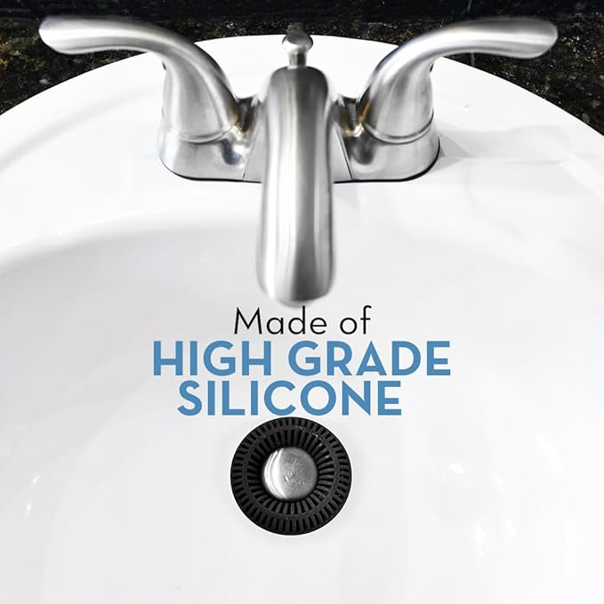 Bathroom Sink Hair Catcher for Pop-Up Drain – SinkRing 1.57" Precision Strainer - Image 4