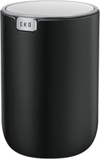 EKO Mini Desk Trash Can with Swing-Top Lid 0.4 Gallon Small Table Round by EKO