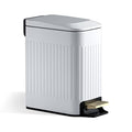 Small Bathroom Trash Can with Lid Soft Close-6L/1.6 Gal Slim Step Garbage by WelcometoCEROELDA
