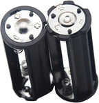 Battery Holder 2PCS Black Cylindrical 3x1.5V Battery Storage Adapter - Image 4