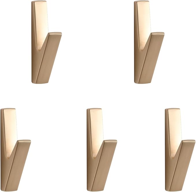 5 Pack Coat Hook, Wall Hooks, Coat Hooks Wall Mount, Metal Wall Hooks Holder by SARIHOSY