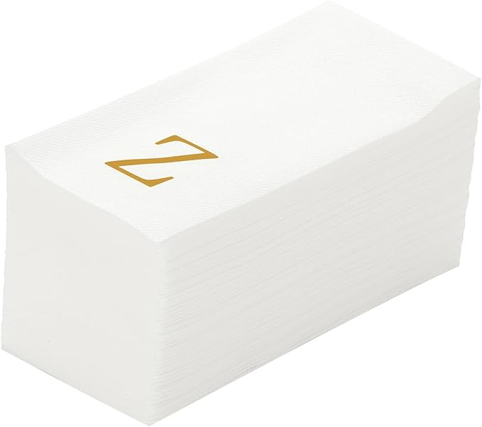 Luxenap 15.8 X 7.9 Inch Linen-Feel Guest Towels, 2000 Lettered Hand Towels by Restaurantware