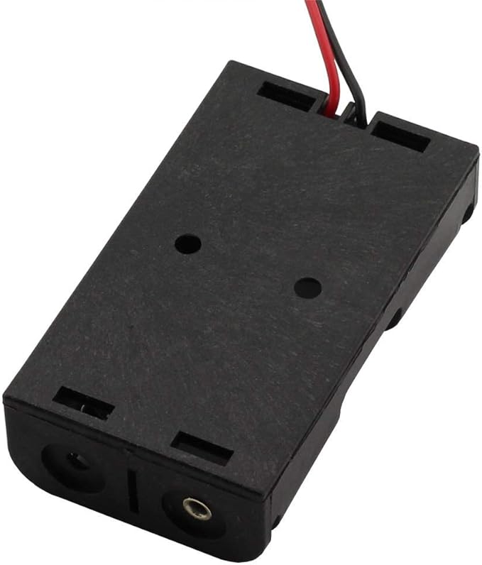 6 Pieces 2 Slots x 1.5V AA Battery Case Holder Battery Spring Clip Storage Box - Image 3