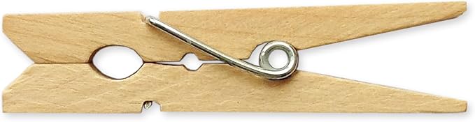 LWR CRAFTS Wooden Small Clothespins 1-7/8" 4.8cm 50 Pieces Per Pack by LWR+CRAFTS