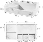 Luxspire Bathroom Counter Organizer, Marble Toothbrush Holder - Image 6