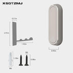 6PCS Folding Coat Hooks, Heavy Duty Wall Hooks Made of Zinc Alloy, Foldable - Image 6