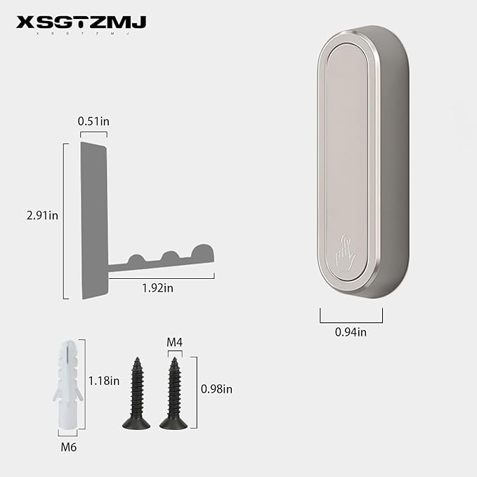 6PCS Folding Coat Hooks, Heavy Duty Wall Hooks Made of Zinc Alloy, Foldable - Image 6