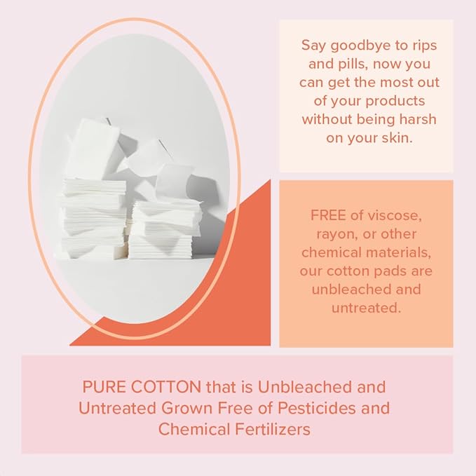 White Rabbit – Naked Cotton Classic – Premium 100% Cotton Pads - Image 5