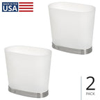 iDesign Slim Bathroom Trash Can, Small Plastic Garbage Can - Image 2
