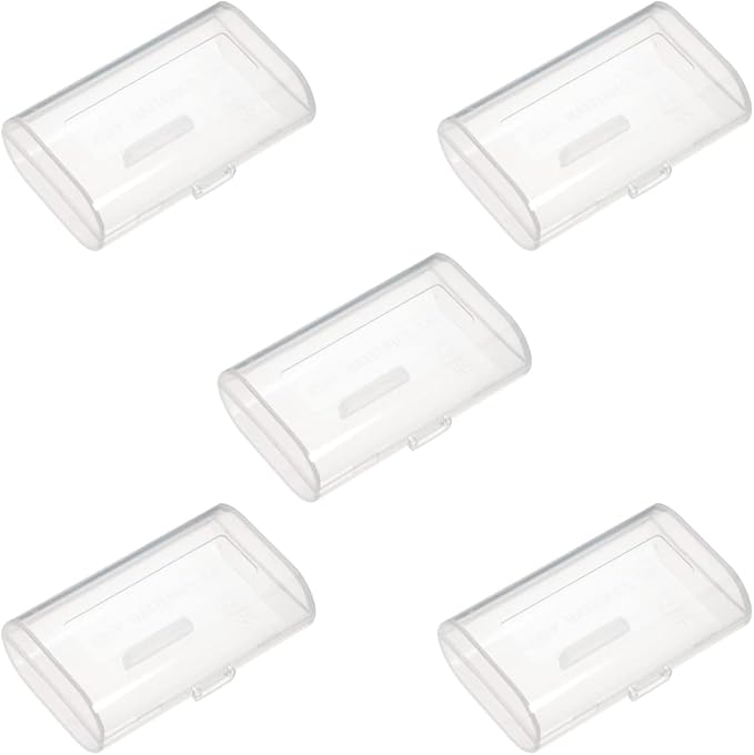 Fielect 2 x AA Battery Storage Case Holder Organizer Box Transparent 5Pcs by Fielect
