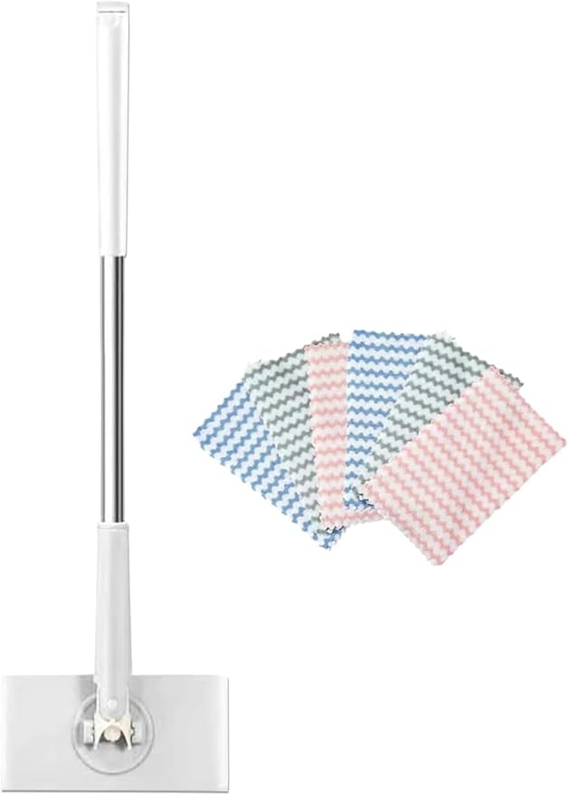 Snap Grip Mini Mop, Convenient Cloth Changing Mini Mop, Retractable Gap Dust by RWSEFK