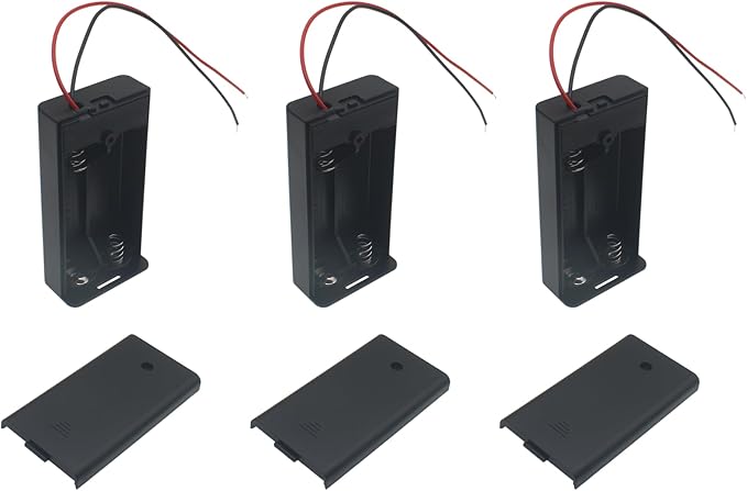 6 PCS 2 Slots AA Battery Holder Bundle by LBTODH